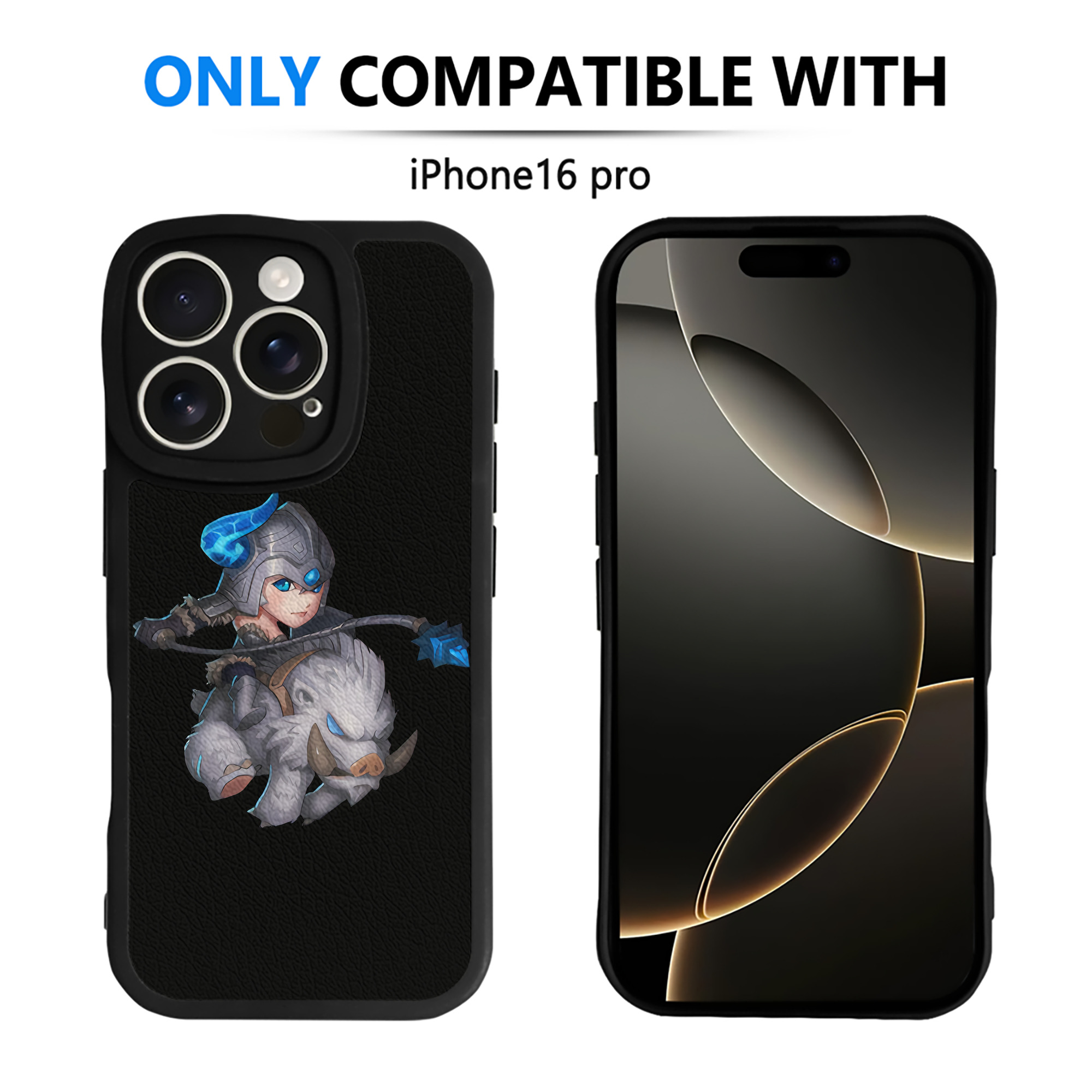 （画像用） リーグ・オブ・レジェンド League of Legends LOL 【iPhone 16シリーズ対応】シリコンスマホケース（レザー調） 材質：シリコン